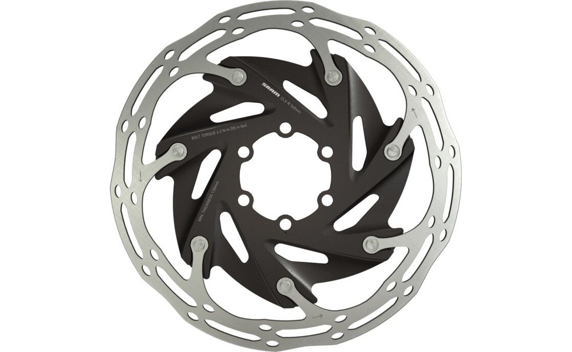 SRAM Bremsscheibe Centerline X Rounded 160mm, zweiteilig, 6-Loch
