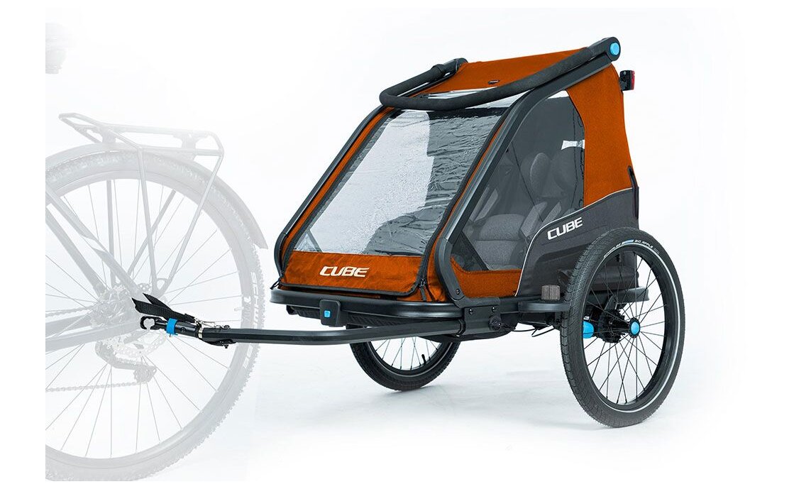 Cube Kinder Fahrradanhänger Double CMPT X Actionteam – Image 3