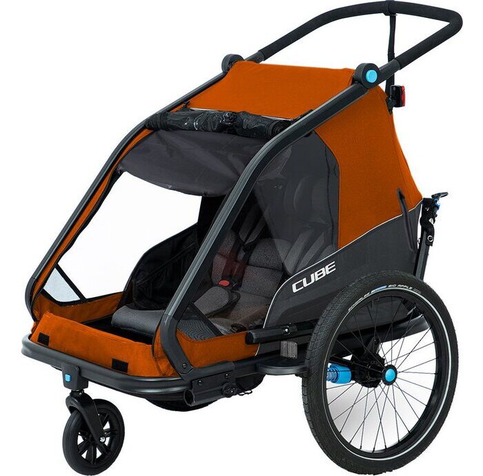 Cube Kinder Fahrradanhänger Double CMPT X Actionteam